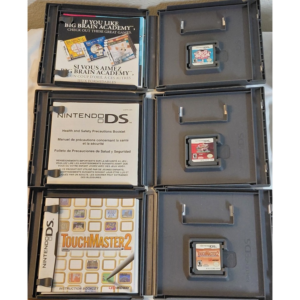 Nintendo DS Lite Cobalt Blue Handheld Bundle Tested Working 7 Game Lot - Picture 8 of 10
